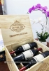 Quà tặng hộp gỗ 6 chai rượu vang Chile La Roca