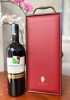 Bộ quà tặng tết hộp gỗ mặt da 1 chai vang Ý Mondovino Rosso