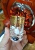Bộ ly uống rượu mạnh mạ vàng hoa mai Crystalite 45ml