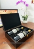 Set quà tặng tết hộp sơn mài 2 chai rượu vang Pháp Chevalier