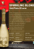 Rượu vang nổ Sparkling Blonde Gold Flakes 22 Carat