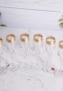 Bộ ly Champagne 160ml mạ vàng 24k viền ly