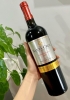 Bộ quà tặng tết hộp gỗ mặt da 1 chai rượu vang Chile Santa Cruz