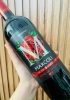 Bộ quà tặng tết hộp gỗ mặt da 1 chai rượu vang Ý Marcoli hoa hồng