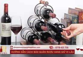 Hướng dẫn cách bảo quản rượu vang đúng cách, giữ vị lâu