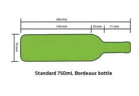 Kích thước của chai rượu vang